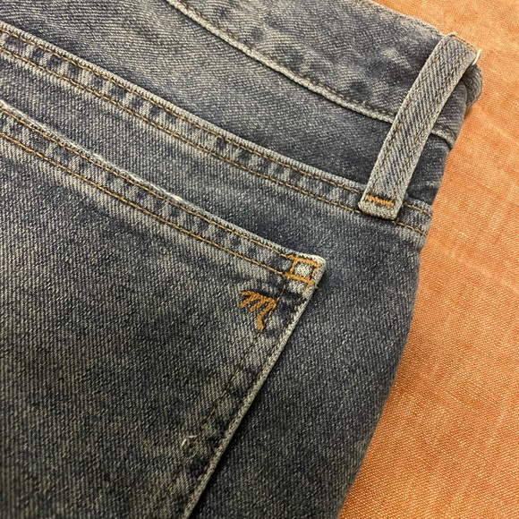 MADEWELL Dadjean Castlewood Wash Distressed Short 27 $74 - Picture 5 of 11